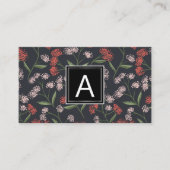 Blumenmuster-Design Visitenkarte (Vorderseite)