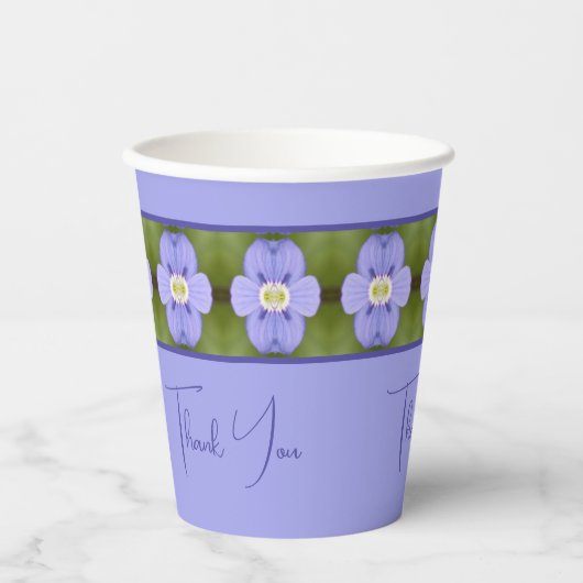 Blumenmuster-Designer Pappbecher (Vorderseite)