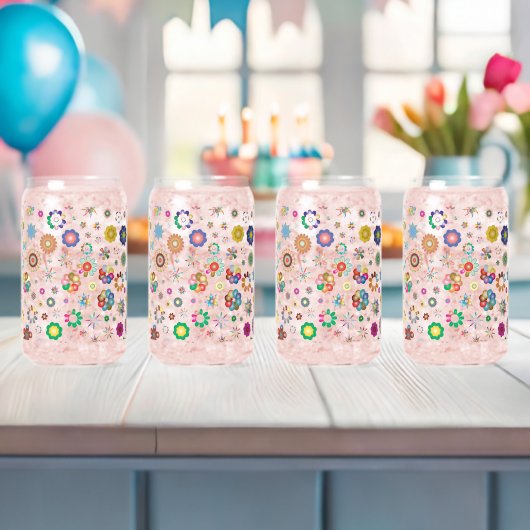 Blumenmuster Dosenglas (Insitu (Baby Party))