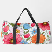 Blumenmuster Duffle Bag (Vorderseite)