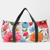 Blumenmuster Duffle Bag (Rückseite)