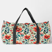 Blumenmuster Duffle Bag (Vorderseite)
