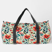 Blumenmuster Duffle Bag (Rückseite)