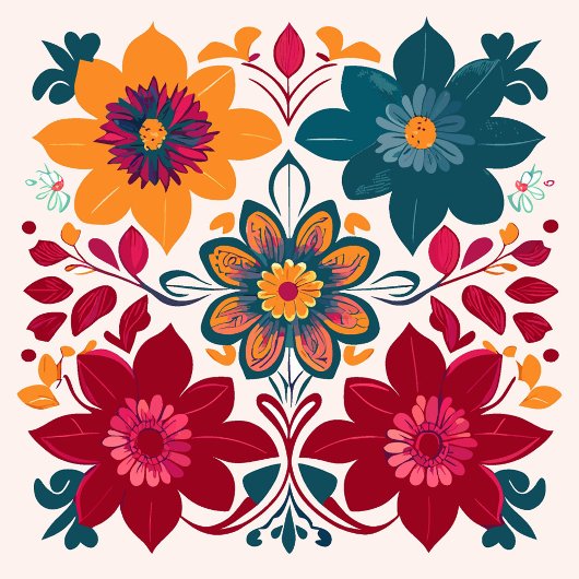 Blumenmuster Duffle Bag