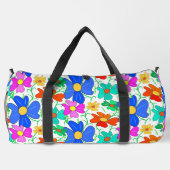 Blumenmuster Duffle Bag (Rückseite)
