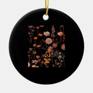 Blumenmuster - Dunkler Weißbeincocktail dunkel Keramik Ornament