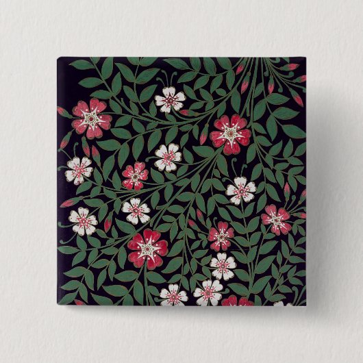 Blumenmuster durch J. Owen, 1863 Button (Vorderseite)