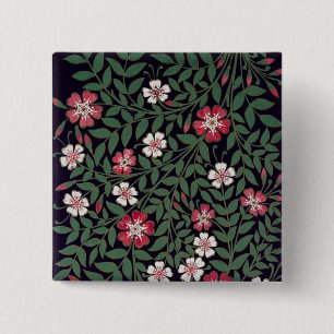 Blumenmuster durch J. Owen, 1863 Button