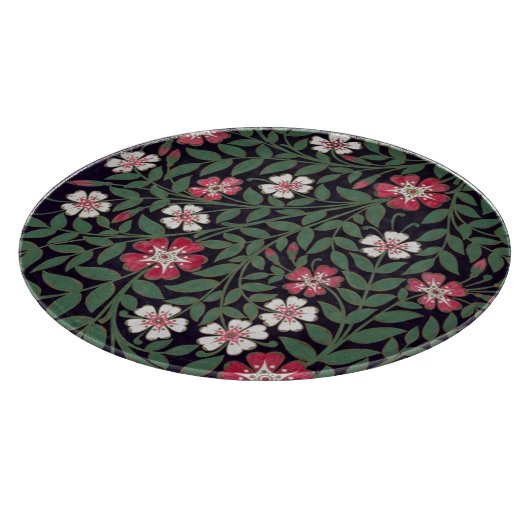 Blumenmuster durch J. Owen, 1863 Schneidebrett (Ecke)