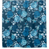 Blumenmuster Duschvorhang (Vorderseite)