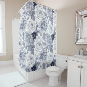 Blumenmuster Duschvorhang (Beispiel)