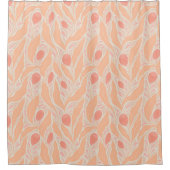 Blumenmuster Duschvorhang (Vorderseite)