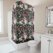 Blumenmuster Duschvorhang (Beispiel)