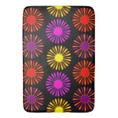 Blumenmuster-Duschvorhang aus dem Mittelalter Badematte (Vorderseite Vertikal)