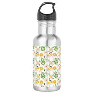 Blumenmuster Edelstahlflasche
