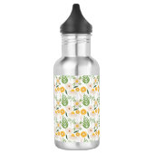 Blumenmuster Edelstahlflasche (Links)
