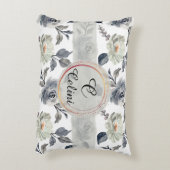 Blumenmuster: Ein Atemberaubendes Wasserfarbmuster Dekokissen (Rückseite(Vertikal))