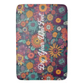 Blumenmuster, ein Bouquet farbenfroher Blume Badematte (Vorderseite Vertikal)