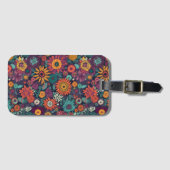 Blumenmuster, ein Bouquet farbenfroher Blume Gepäckanhänger (Vorderseite (Horizontal))