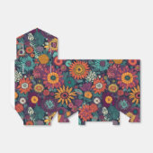 Blumenmuster, ein Bouquet farbenfroher Blume Geschenkschachtel (Ungefaltet)
