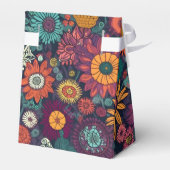 Blumenmuster, ein Bouquet farbenfroher Blume Geschenkschachtel (Rückseite)