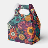Blumenmuster, ein Bouquet farbenfroher Blume Geschenkschachtel (Rückseite)