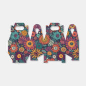 Blumenmuster, ein Bouquet farbenfroher Blume Geschenkschachtel (Ungefaltet)