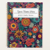 Blumenmuster, ein Bouquet farbenfroher Blume Planer (Vorderseite)