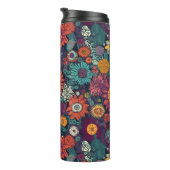 Blumenmuster, ein Bouquet farbenfroher Blume Thermosbecher (Nach rechts gedreht)