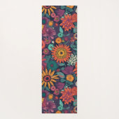 Blumenmuster, ein Bouquet farbenfroher Blume Yogamatte (Rückseite)