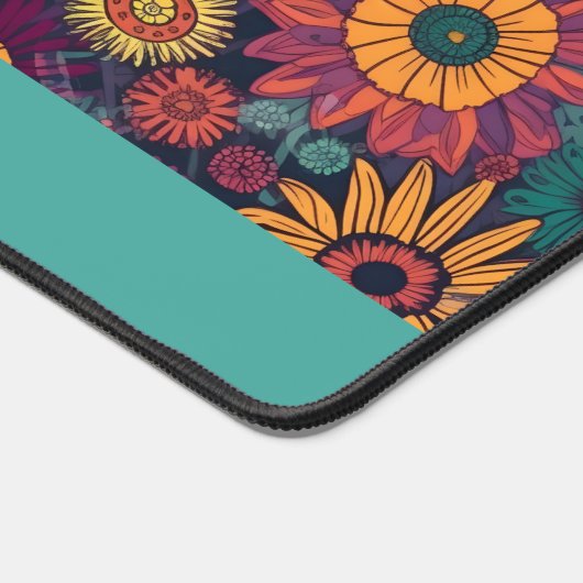 Blumenmuster, ein Bouquet mit bunten Blume, Schreibtischunterlage (Ecke)