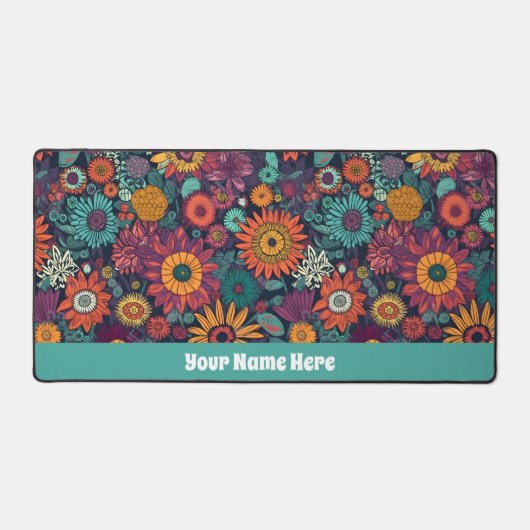 Blumenmuster, ein Bouquet mit bunten Blume, Schreibtischunterlage (Vorderseite)