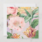 Blumenmuster Einladung (Rückseite)