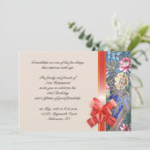 Blumenmuster Einladung (Stehend Vorderseite)