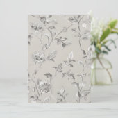 Blumenmuster Einladung (Stehend Vorderseite)
