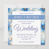 Blumenmuster Einladung (Vorderseite)