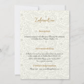 Blumenmuster Einladung (Rückseite)