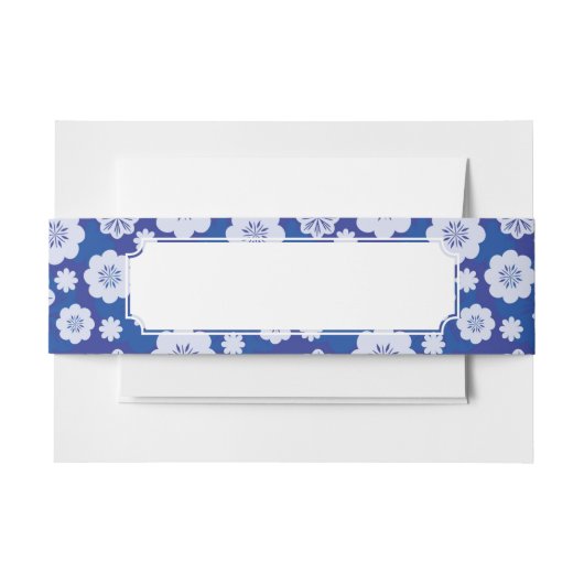 Blumenmuster Einladungsbanderole (Vorderseite Beispiel)