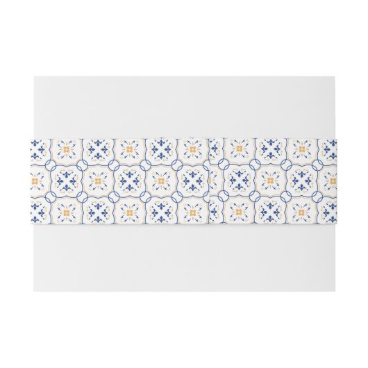 Blumenmuster Einladungsbanderole (Rückseitenbeispiel)