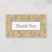 Blumenmuster Elegante Botanische Ordnung Vielen Da Visitenkarte (Vorderseite)