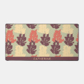 Blumenmuster - Elegante Custom Schreibtischunterlage (Vorderseite)