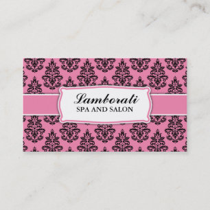 Blumenmuster-eleganter Friseur-Stylist-Salon Visitenkarte