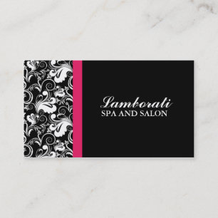 Blumenmuster-eleganter Friseur-Stylist-Salon Visitenkarte