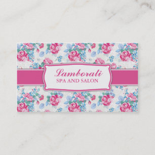 Blumenmuster-eleganter Mode-Designer-Stylist Visitenkarte