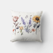 Blumenmuster - Elegantes und künstlerisches Design Kissen (Vorderseite)