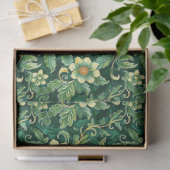 Blumenmuster Emerald Green Vines Decoupage Seidenpapier (Geschenk)