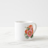 Blumenmuster espressotasse (Vorderseite Rechts)