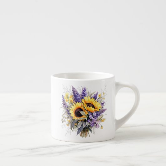 Blumenmuster espressotasse (Rechts)