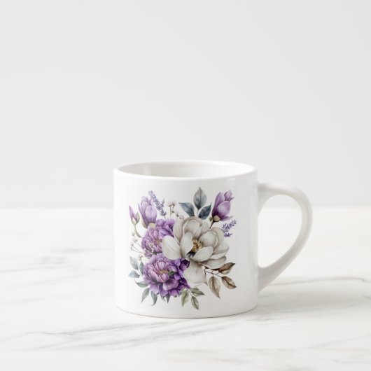 Blumenmuster espressotasse (Rechts)