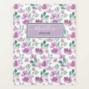Blumenmuster Farbe Farbe Rosa Ihr Name Planer